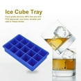 thumbnail image 3 of Fabricante de cubitos de hielo de silicona, 15 cavidades, bandeja para dulces y chocolate, molde, herramientas de cocina, azul oscuro Jadeshay A, 3 of 8