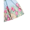 thumbnail image 7 of Kiapeise Toddler Girl Easter Outfits Ruffle Short SleeveTop Bunny Skirt, 7 of 7