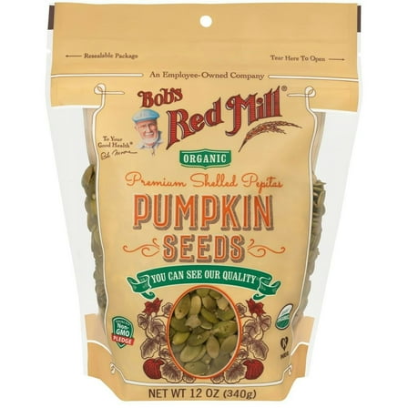 Bob's Red Mill Organic Pumpkin Seeds 12 oz (Pack of 8)