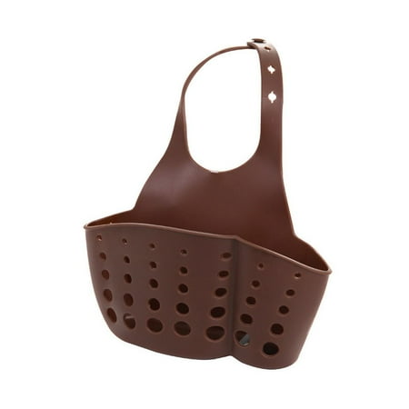 

DALX Hanging Drain Bag Basket Bath Storage Gadget Tools Sink Plastic Holder