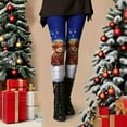 thumbnail image 5 of Ninixx Womens Christmas Funny Printed Leggings High Waisted Stretch Full Length Yoga Pants Holiday Casual Workout Pants, 5 of 8