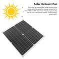 thumbnail image 3 of Kit de ventilador de panel solar ANGGREK 18V 25W a prueba de agua para casas de perros, 3 of 8