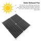 thumbnail image 3 of Kit de ventilador de panel solar ANGGREK 18V 25W a prueba de agua para casas de perros, 3 of 8