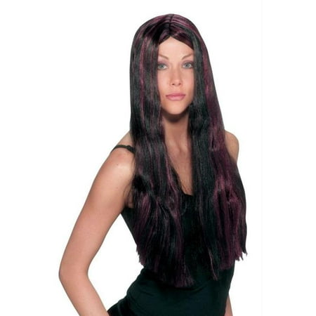 Costumes For All Occasions Fw92017Bg Witch Striped Wig Black Burgan