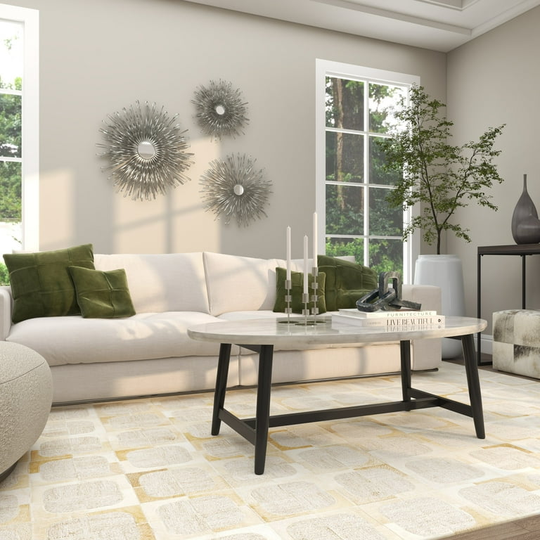 Free Shipping! DecMode Silver Metal 3D Looped Sunburst Wall