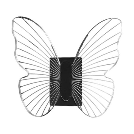 

Wanwan Clothes Hook Exquisite No Punching Zinc Alloy Creative Butterfly Shaped Wall Hook Home Decor
