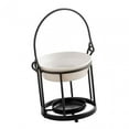 thumbnail image 4 of Tea Light Holder Oil Diffuser Burner Fragrance Furnace Essential Melt Warmer Black, 4 of 8