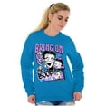 thumbnail image 4 of Kanji Style Cartoon Bring on the Boop Women Crewneck Sweatshirt Brisco Brands 2X, 4 of 6
