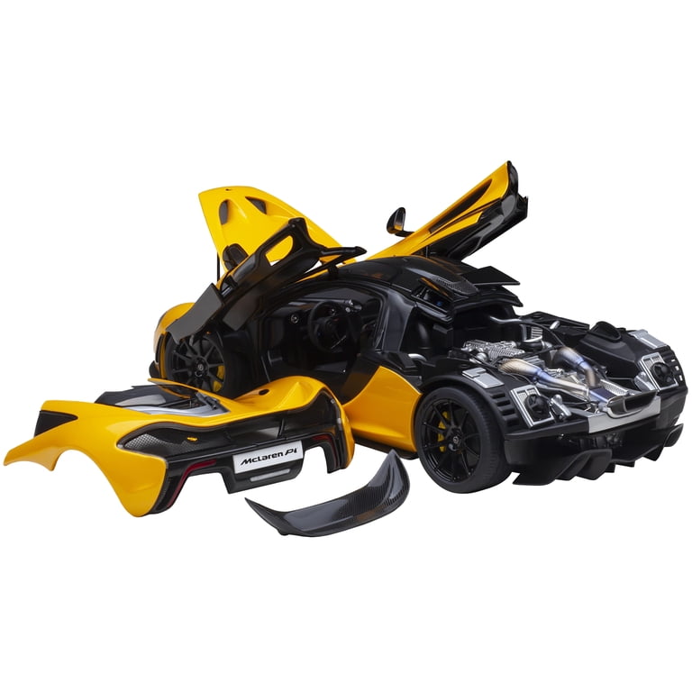 McLaren P1 Volcano Yellow with Yellow and Black Interior 1/18