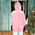thumbnail image 5 of CCRFTGI Cat Pouch Hoodie for Women Fuzzy Kangaroo Kitten Puppy Holder Hoodie Fleece Cat Carrying Hoodie Wearable Pet Carrier Sweatshirt Pink M, 5 of 5
