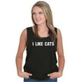 thumbnail image 4 of I Like Cats Funny Feline Pet Lovers Tank Top T Shirts Men Women Brisco Brands S, 4 of 6