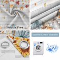 thumbnail image 2 of Fsddascl Orange Pumpkin Fall Blackout Curtains for Bedroom/Living Room, Thermal Insulated Kitchen Curtains, Thanksgiving Sunflower Maple Leaves Autumn Grommet Darkening Window Treatment 52"x63"x2, 2 of 6