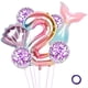 thumbnail image 1 of Suministros para la fiesta,Kit de guirnalda de globos de fiesta de sirena, decoraciones de cumpleaños que incluyen cola de sirena, confeti de concha marina, fiesta de cumpleaños, decoración de cola pa Muyoka Hogar, 1 of 6