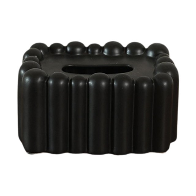 Porta pañuelos Macarena Caja de pañuelos Decoración para El hogar Negro