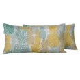 thumbnail image 1 of VargottamIndoor/OutdoorPolyester FabricLumbarPillowCover,All-Weather Waterproof Rectangular Cushion Case for Patio Furniture,12" x 20"Set of 2 -Pineapple-25, 1 of 6