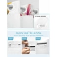 thumbnail image 5 of No Hook Shower Curtain with Snap in Liner Kingfisher Shower Curtain -Fabric Waterproof Inner Liner, Bird Flower Shower Curtains Washable 54"x78", 5 of 9