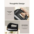 thumbnail image 4 of Hand Mixer with Storage Box, 5 Speeds and Turbo, FOHERE Electric Egg Beater with 6 Accessories, 4 of 10