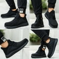 thumbnail image 4 of ulogu Steel Toe Shoes for Men Women Non Slip Sneakers Puncture Proof Safety Shoe Waterproof Steel Toe Work Shoes (Men Size 8.5, Black), 4 of 10