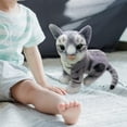 thumbnail image 6 of Cat Plush Doll Kitty Stuffed Animal Plush Figure Toy Soft Plush Material for Children Room Decor, 6 of 9