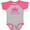 Heather and Hot Pink, variant on Inktastic Birthday Princess, Crown, Stars - Pink Purple Girls Baby Bodysuit