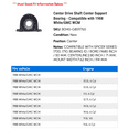 thumbnail image 2 of Center Drive Shaft Center Support Bearing - Compatible with 1988 White/GMC WCM, 2 of 2
