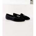 thumbnail image 3 of Butterfly Velvet Flats in Black, 3 of 5