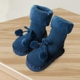 thumbnail image 4 of Otqutp Children Low Heel Sneakers Toddler Baby Floor Socks Thickened and Warm Toddler Shoes Non Slip for 0 To 24Months, 4 of 4