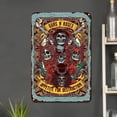 thumbnail image 3 of Placa Metal Vintage Rosa Rectangular Pintura Hierro Arte La Pared Del 20x30 Cm, 3 of 9