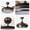 thumbnail image 3 of Ventilador De Techo Retráctil 42", Luz LED, Negro Mate, 3 Aspas, 6 Velocidades, 3 of 5