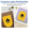 thumbnail image 4 of Avery Printable Arched Labels, Bright Yellow, 4.75" x 3.5", 160ct, 4 of 11