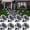 White, variant on Solar Powered Outdoor Ground Lights - 8 Pack Mini Solar Garden Pathway Lights for Courtyards and Holiday Decoration (Warm White/Cool White)