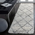 thumbnail image 1 of SAFAVIEH Fontana Dara Distressed Trellis Plush Shag Area Rug, 1 of 6