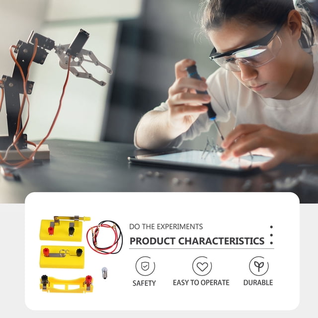 RENACLIPY 5Pcs Circuit Experiment Kit for Hobbyists and Students Portable Circuit Board Learning Kit 8.5X1.5in