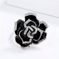 thumbnail image 3 of Romantic Anniversary 925 Silver Rings Flower Cubic Zircon Women Jewelry Sz 6-10, 3 of 8