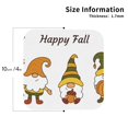 thumbnail image 2 of Disketp Happy Fall Funny Coasters,4 Pcs Leather Coasters with Holder, Perfect Housewarming Hostess Gifts,Protect Furniture from Water Marks Scratch and Damage-Square, 2 of 6