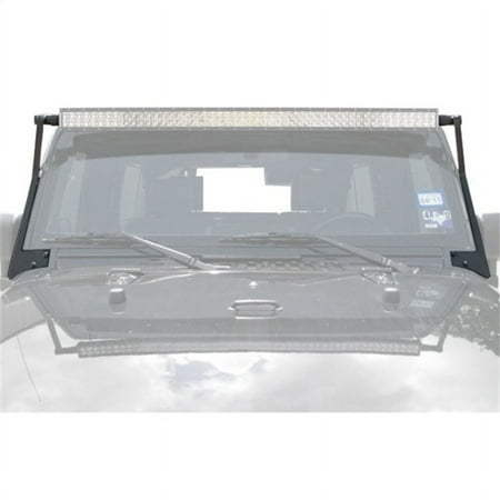 N-Fab by RealTruck Windshield Mount Textured Black 50 In Led Light Bar Compatible with 1997-2006 Jeep Wrangler TJ