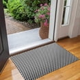 thumbnail image 2 of Black White Small Checkered Pattern Door Rugs,Washable Non Slip Door Mats Indoor,Decorative Door Mats,Entry Mat Indoor for Entrance,Bedroom,Kitchen,Bathroom,17"x30", 2 of 6