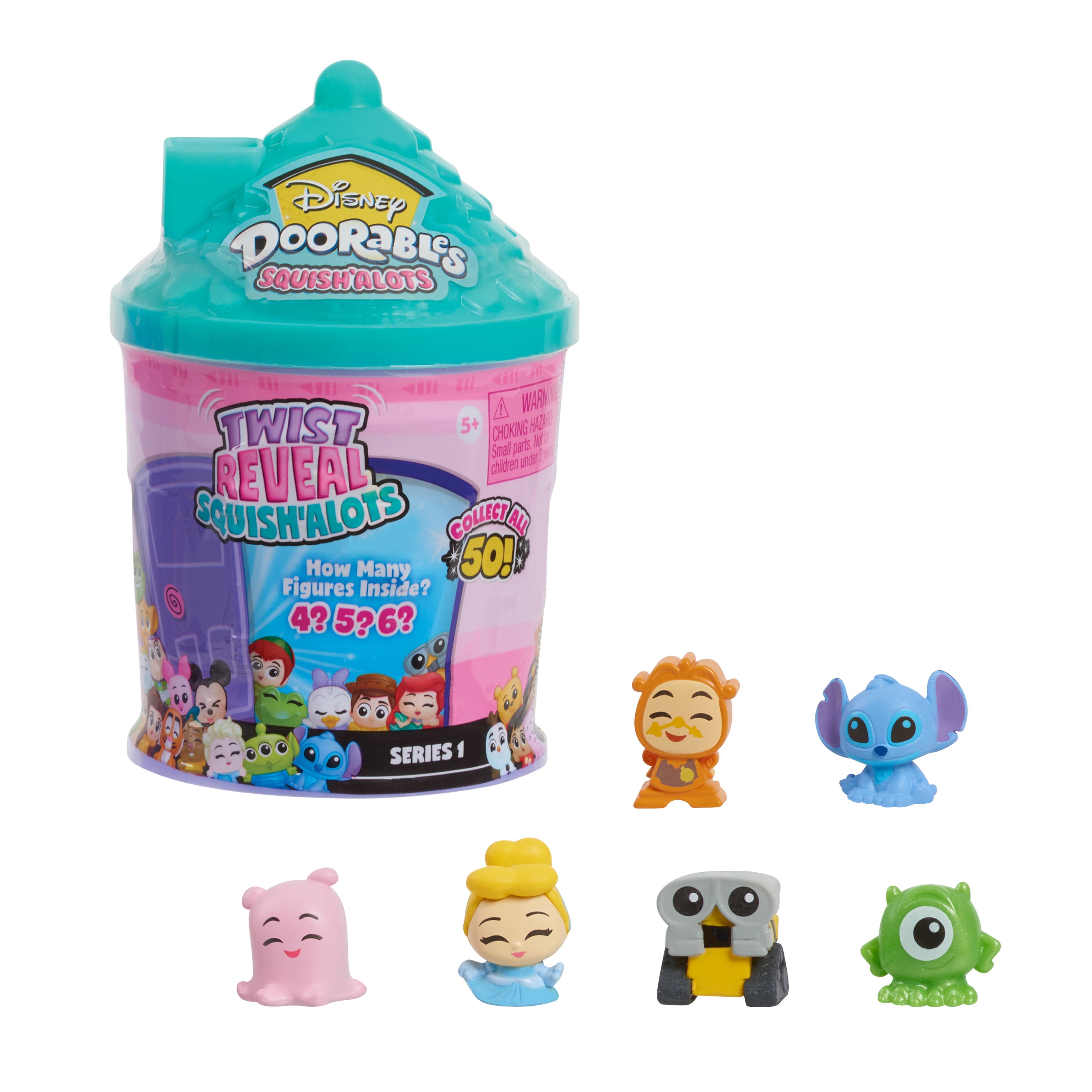 Disney Doorables SquishAlots Series 1, Collectible Blind Bag Figures in Capsule, Officially Licensed Kids Toys for Ages 5 Up, Gifts and Presents