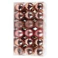 thumbnail image 4 of Bearachild 30 piezas de bolas de Navidad adornos inastillables decoraciones para árboles de Navidad juego de bolas colgantes para decoración de fiesta de Kits de decoración para fiestas oro rosa Bearachild HA007626-10B, 4 of 6