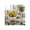 White, variant on Ceramic Flower Pots with Daisy Print for Home Decor - Indoor and Outdoor Decorative Plant Pots - Garden Planter for Patio, Living Room, and Sunrooms - Set of 2, 7", 5", Yellow & White