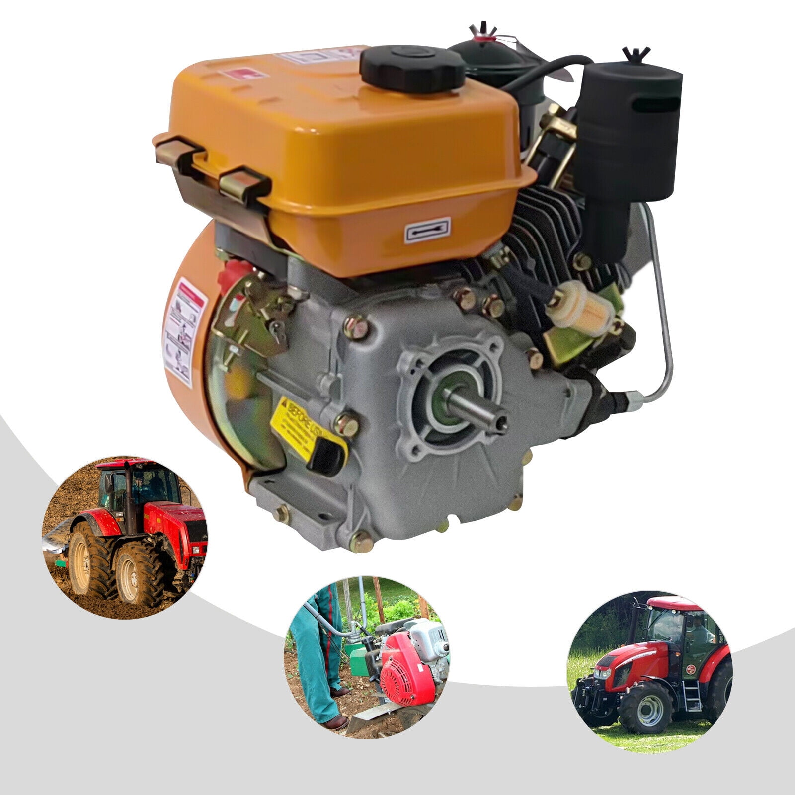 Diesel Engine 196cc Air Cooled Horizontal Single Cylinder Engine  2.2KW