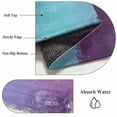 thumbnail image 6 of Round Rugs 4Ft, Purple Turquoise Round Area Rug Washable Indoor Throw Carpet, Oil Painting Modern Geometric Abstract Soft Non Slip Circle Rug for Kitchen Nursery Room Home Decor Aesthetic, 6 of 8