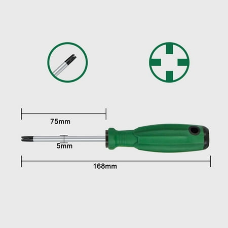 

Manual Nut Driver Tool Chrome Vanadium Steel Non-Slip Sturdy Grip Inner Phillips