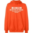 thumbnail image 2 of OXI Hoodie Sweatshirt - Something Are Better Left Unsaid, Basic Casual Hoodie for Men's and Women Fleece Hoodie Long Sleeve - Orange 3X-Large, 2 of 3