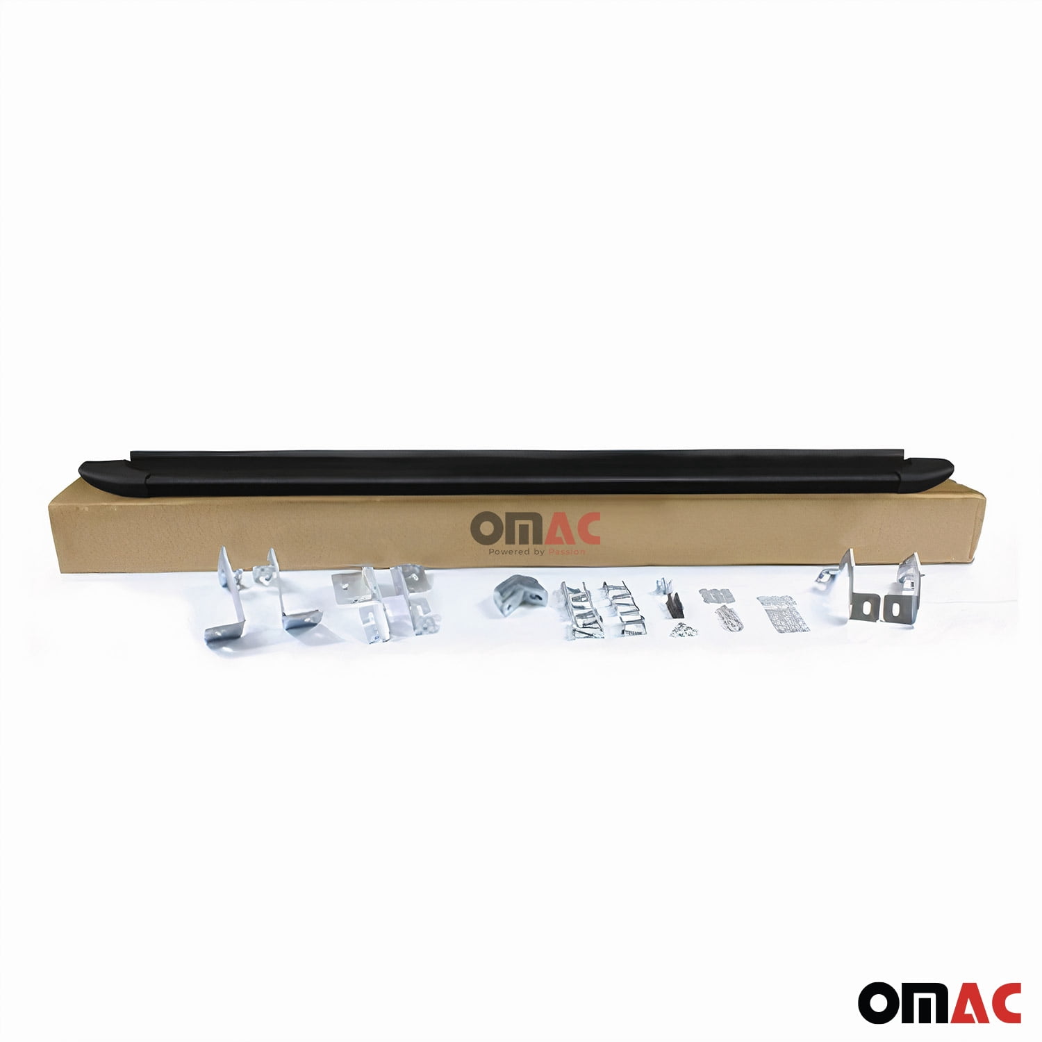 OMAC Running Boards Side Step Nerf Bars for VW Tiguan 2018-2024 Black 2Pcs