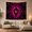 Heart Lantern, variant on Heart Lantern on Thorny Vines Against Magenta Background Mysterious Gothic for Teen Girls Dark Fantasy Art Decor, Halloween Gift Tapestry Wall Hanging for Bedroom and Living Room