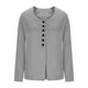 thumbnail image 5 of Tops de punto para mujer,Chaqueta tipo cárdigan con cuello en U para mujer, chaqueta de manga larga con botones, top de punto informal para usar en casa, sopatenor, 5 of 9