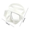 thumbnail image 2 of Greeniant Keep Diving DM-405 Protector facial de silicona Hombres Mujeres Adolescentes Escudo de protección ocular impermeable Protectores submarinos Deportes acuáticos Blanco Greeniant OD002591-02B, 2 of 6