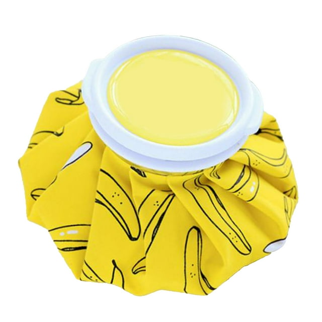 Bolsa de Agua Caliente de Hielo, Bolsa de Hielo de Plátano Amarillo Portátil Para lesiones deportivas
