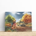 thumbnail image 3 of Goodbye Summer Pitbull Hello Fall Time for School Horizontal Matte Canvas Poster Terrier Dog Lover Wall Art Home Decor - 02014, 3 of 5